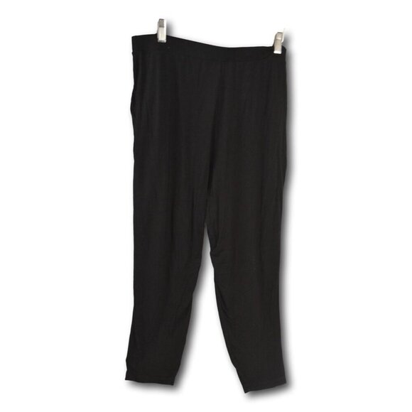 ASOS DESIGN Women's Black Tailored Tapered Pants Size US 10 Soft Pull-On - Picture 3 of 3